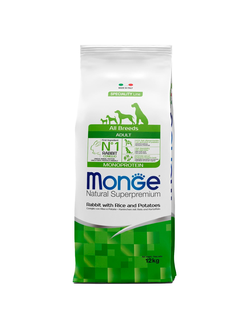 Корм для собак Monge с кроликом, рисом и картофелем 2,5 кг