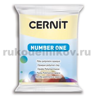 полимерная глина Cernit Number One, цвет-vanilla 730 (ваниль), вес-56 грамм