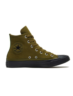 Кеды Converse Chuck Taylor All Star зеленые высокие кожаные