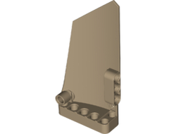 Technic, Panel Fairing #18 Large Smooth, Side B, Dark Tan (64682 / 6153866)