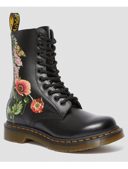 1460 power floral leather boot top