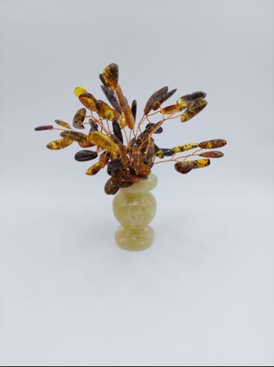 Денежное дерево в вазе из оникса