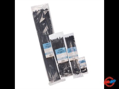 Стяжки кабельные Fortiflex NORD 4х200 черные