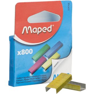 Скобы для степлера 10, Maped, оцинкованные, 10 листов, 800 шт (сталь)