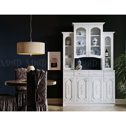 Буфет ЛИЗА-2 4-х ств. (1400*2250*430) бел/бел глянец