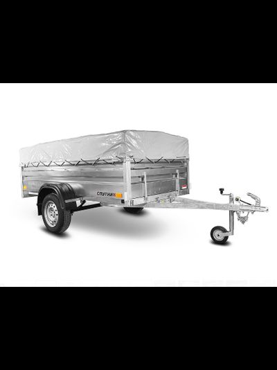 Прицеп «Спутник Expert» (2540х1300х480) оцинкованная рама, без подрамника (увеличенный борт)