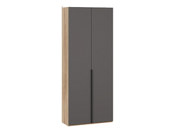 Детская ПОРТО - Шкаф для одежды (366) с 2 глухими дверями Яблоня Беллуно/Графит софт