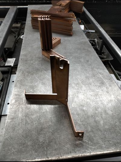 Резка и гибка деталей из меди