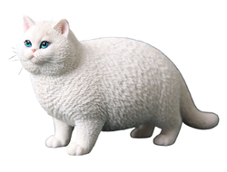 Толстый котик (белый) - Коллекционная ФИГУРКА 1/6 scale Fat Cat (JXK064B) - JXK