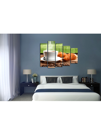 Модульная картина "Горячий сладкий кофе"