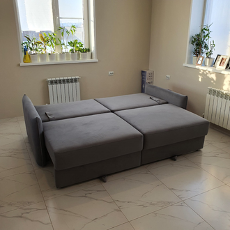 Диван МОНТИ 2 225 см темно-серый