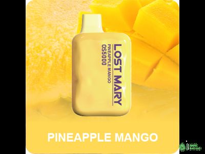 Одноразовая электронная сигарета LOST MARY OS4000, 2%, 11,5 мл, 650 мАч, 4000 затяжек (Pineapple Mango)