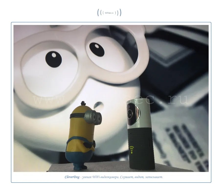 CleverDog умная WiFi p2p видеокамера от WiFisec.ru