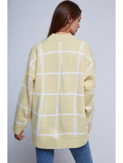 Кардиган женский лимонный