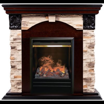 Электрокамин Dublin Rock AO с очагом 3D Olympic