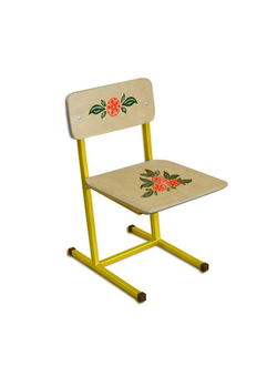 СТУЛ ДЕТСКИЙ НА МЕТАЛЛОКАРКАСЕ НЕРЕГУЛИРУЕМЫЙ КВ 1 (трафаретный рисунок)