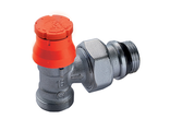 R411PTGУгловой термостатический клапан с нар. резьбой и преднастройкой