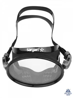 Маска для дайвинга Sargan "КЛАССИКА"  черный силикон