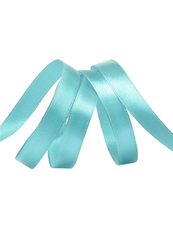 Лента атласная (3154, сине-зеленая), 1,2см*27,4м