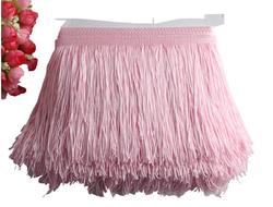 Декоративная бахрома , 15 см. 10 метров, Т-00048, Цвет: Светло-розовый