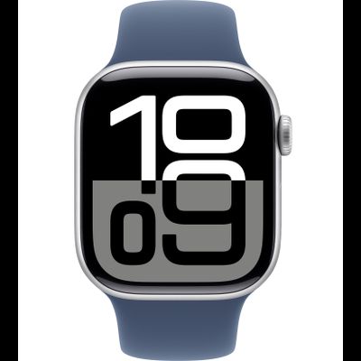 Apple Watch Series 10 46mm Silver Aluminum Blue Sport Band