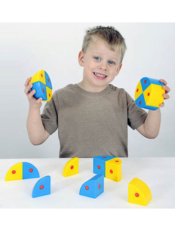 Набор ПОЛИДРОН Магнитные блоки 3D "Сферы и цилиндры"