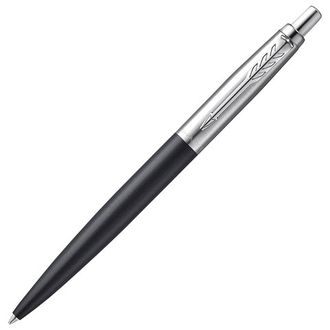 Ручка шариковая PARKER "Jotter XL", УТОЛЩЕННЫЙ корпус, черный матовый лак, синяя, 2068358