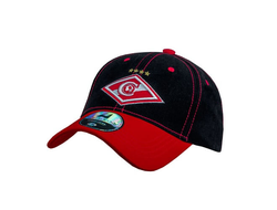 Бейсболка ФК СПАРТАК черно-красная 10234