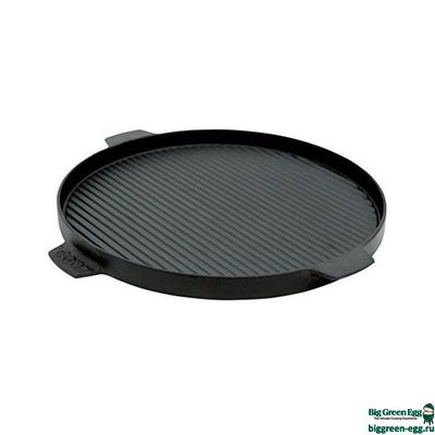 Сковорода чугунная планча, двусторонняя для грилей Big Green Egg XXL/XL/L/M D360, 127860