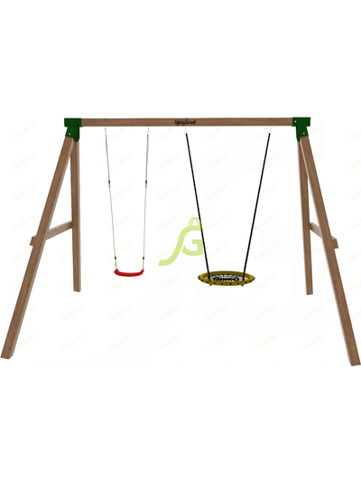 Качельный модуль "Гнездо-паутинка + одиночные"