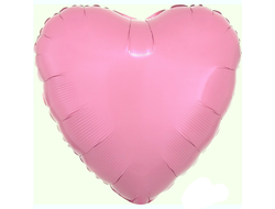Фольгированный шар сердце "Розовый"