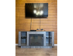 электрический камин с полками