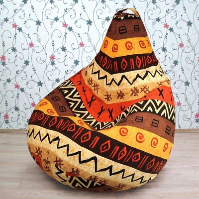 Кресло &quot;Груша&quot; из мебельного хлопка Африка