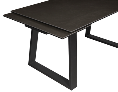 LEONARDO черный / керамика Carbon 160(+40+40)x90