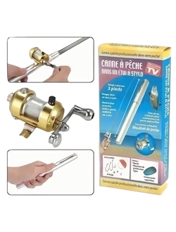 Мини-удочка в форме ручки fishing rod in pen case оптом