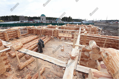 Гостиница из рубленного бревна "Дом охотника", 750 м2