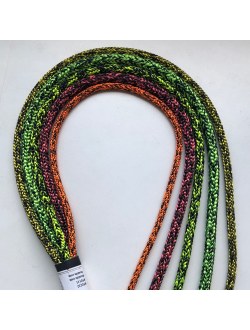 Трос шкотовый English Braids Pro Sheet PS60YeBk Ø6мм 28пряди из черно-желтого полипропилена и полиэстера