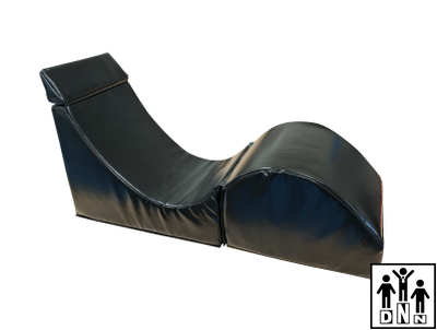 Терапевтическое релаксирующее кресло Кубик Большой - L60xB40xH50 черный, винилискожа DNN