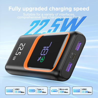 Power Bank PD 22.5 Вт 20000 мАч QOOVI