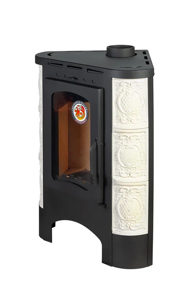 Печь-камин Бавария угловая радиус изразцовая Барокко, Экокамин (Россия)