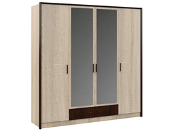 Шкаф чётырёхдверный Эшли, венге, сонома