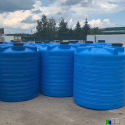 Емкость 10000 литров вертикальная синяя