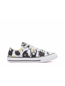 Кеды Converse Chuck Taylor All Star Graphic Print бело-черные низкие 671128C