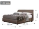 Кровать "kleo" с подъёмным механизмом 160х200 см (Nabuk 12)