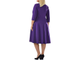 Женственное платье с завышенной талией  Арт. 16856-2150 (Цвет фиолетовый) Размеры 56-72