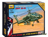 7408. Американский вертолет "Апач" АН-64 (1/144 10,5см)