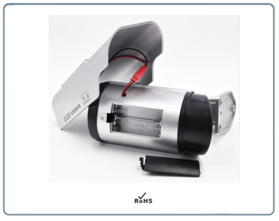 DE/SK2200 Муляж уличной видеокамеры. Отсек для 2  аккумуляторов (тип АА) + солнечная панель