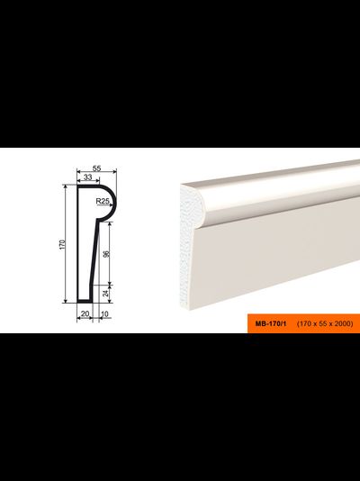 Фасадный молдинг из пенополистирола с покрытием LEPNINAPLAST (Лепнинапласт)  МВ-170/1