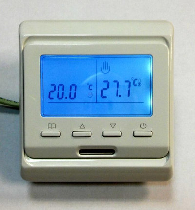 Электрический терморегулятор E 51 включён