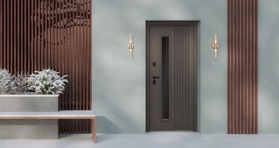 Стальная дверь   Arteon с окном (терморазрыв 3к)